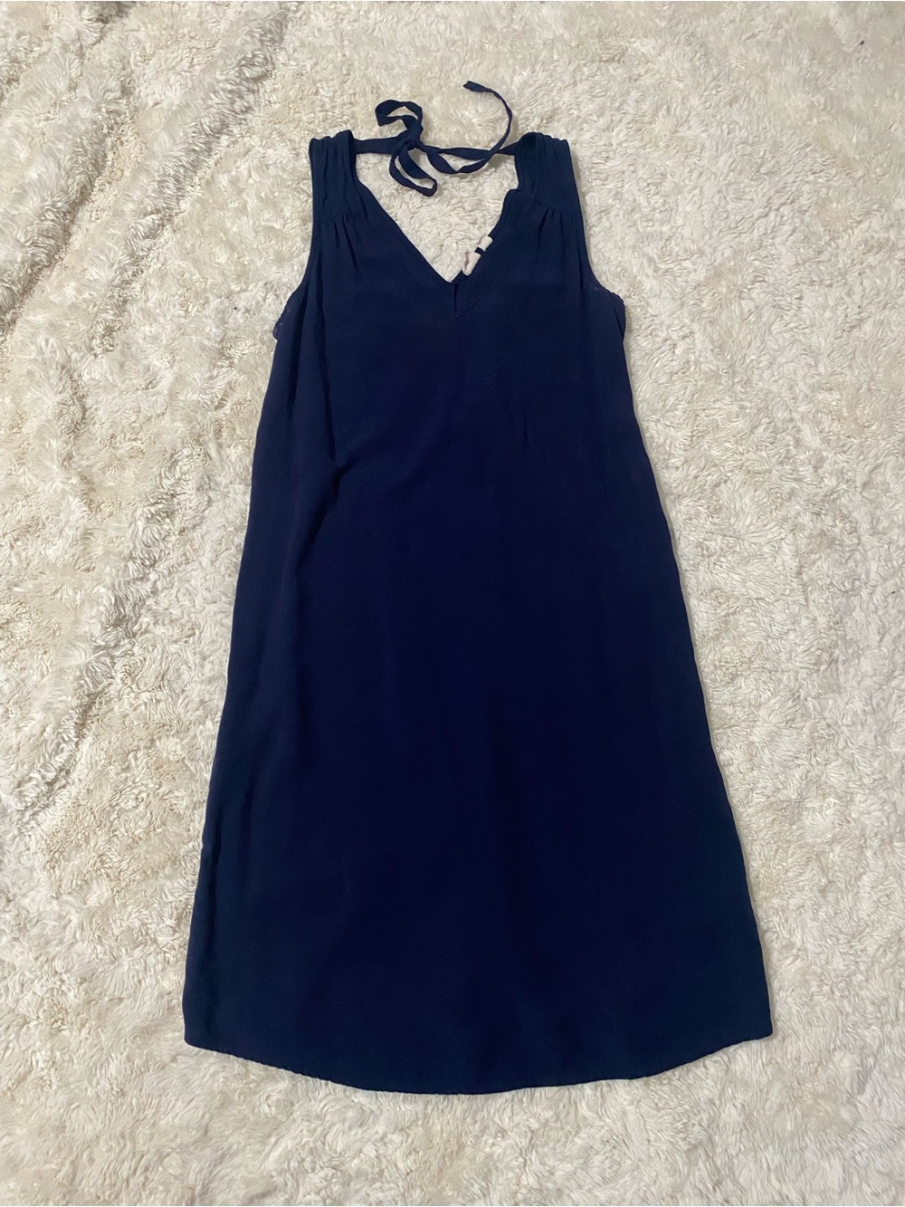 GAP Navy Blue Halter Midi Dress